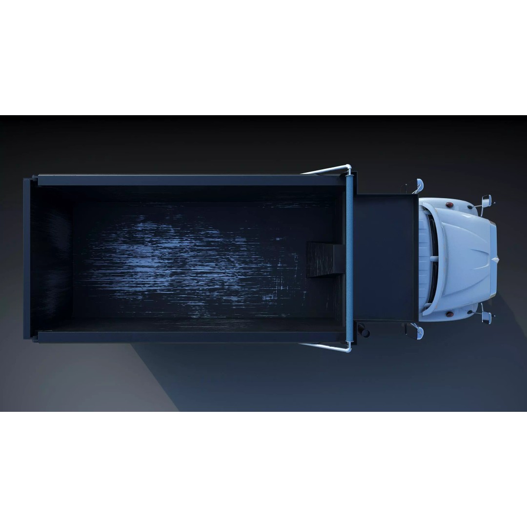International Workstar 7600 Dump Truck 3D Model – Low Poly Game Asset, FBX - View 22