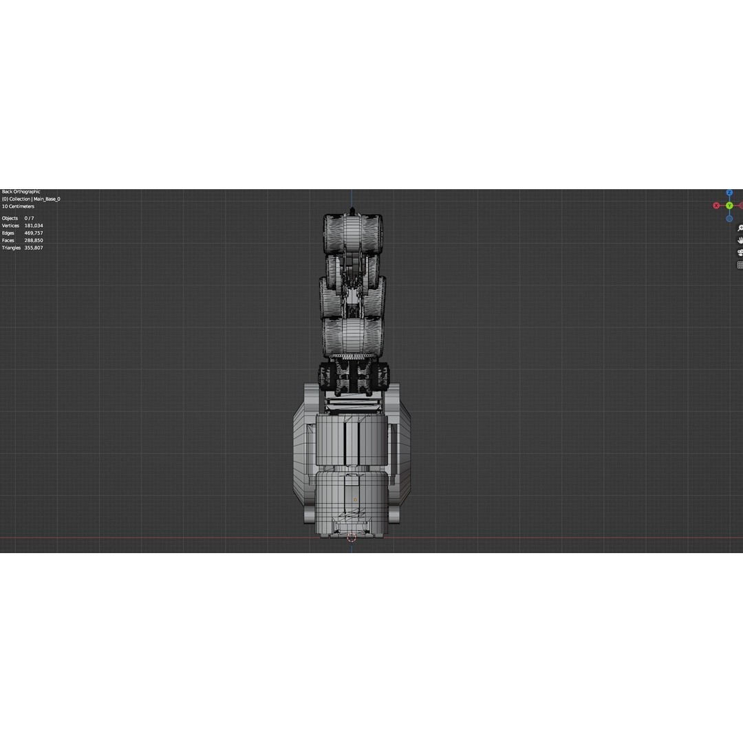 Industrial Robot Arm 3D Model – Textured PBR Asset for Animation - View 39