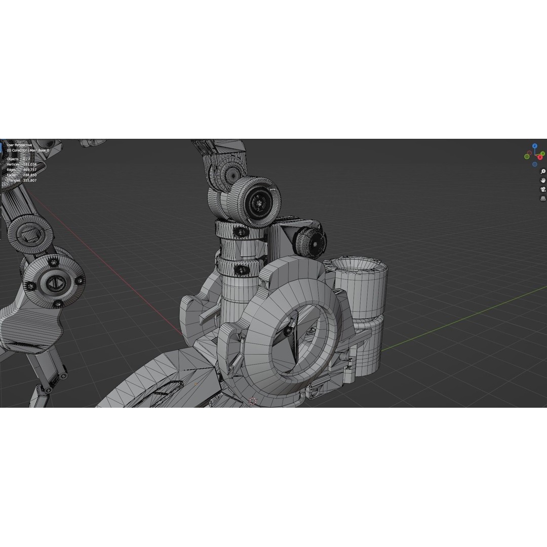 Industrial Robot Arm 3D Model – Textured PBR Asset for Animation - View 49