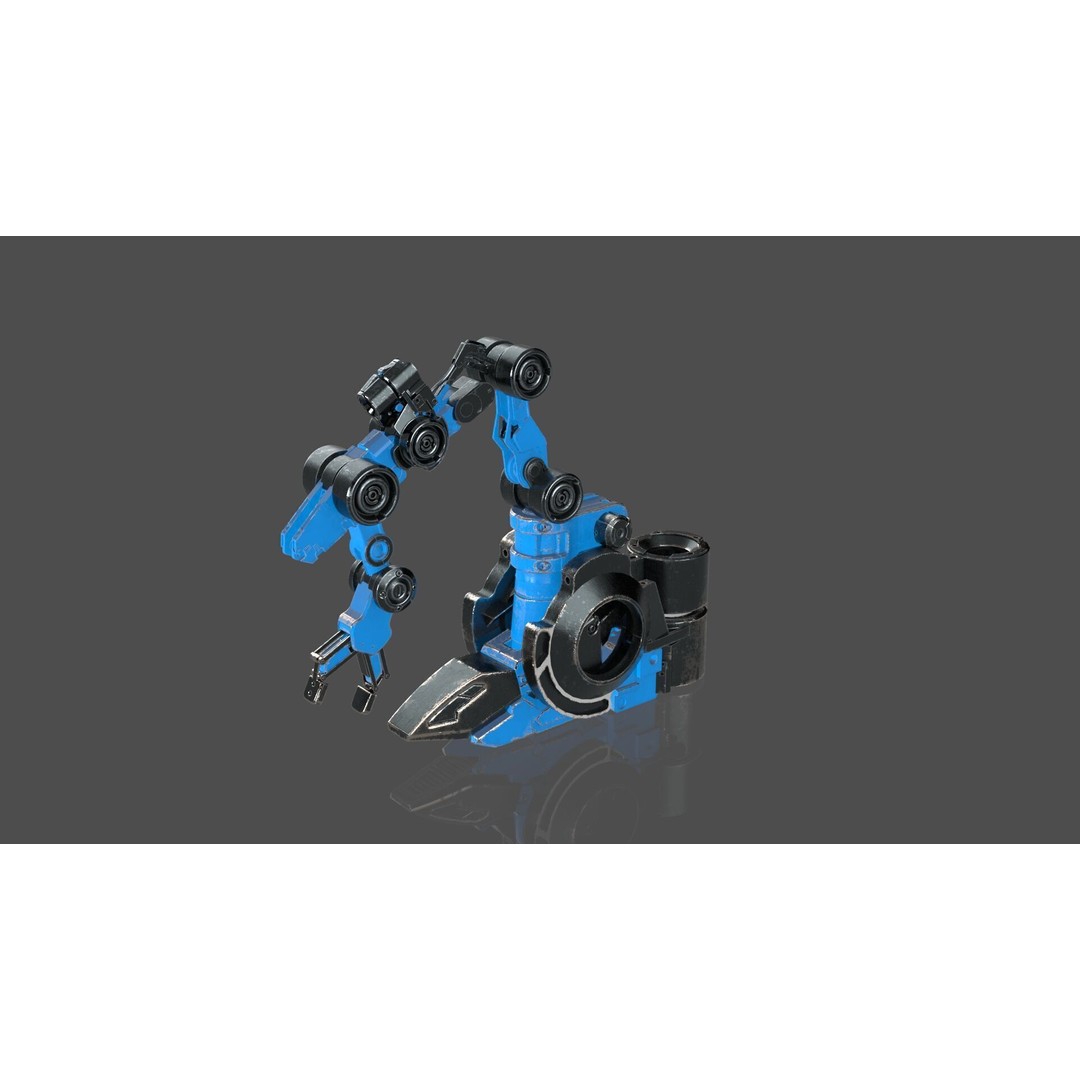 Industrial Robot Arm 3D Model – Textured PBR Asset for Animation - View 5