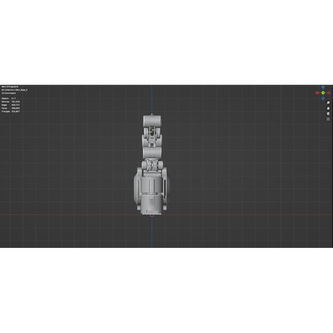 Industrial Robot Arm 3D Model – Textured PBR Asset for Animation - View 62