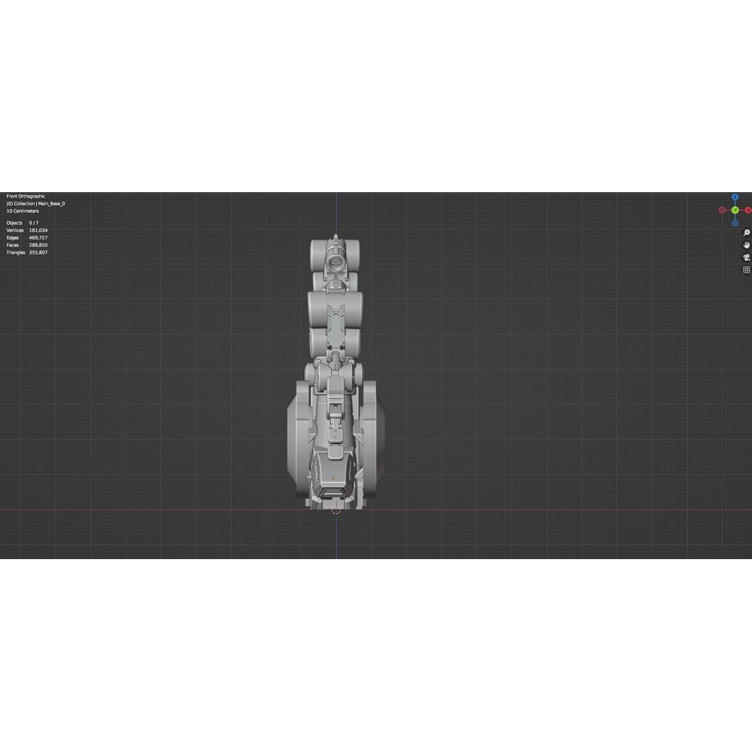 Industrial Robot Arm 3D Model – Textured PBR Asset for Animation - View 64