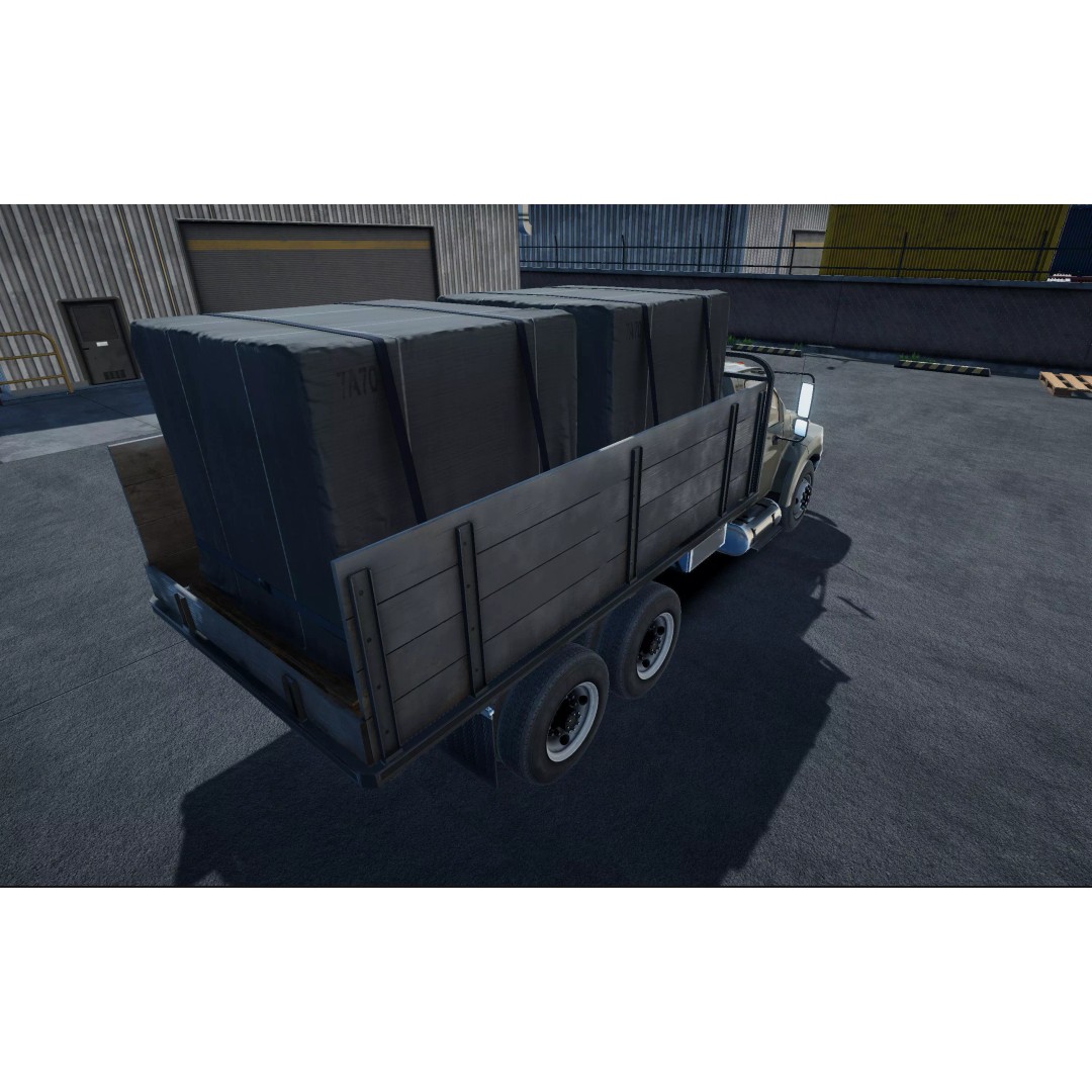 Flatbed Truck 3D Model – Low Poly Game Asset, Unity, FBX - View 22