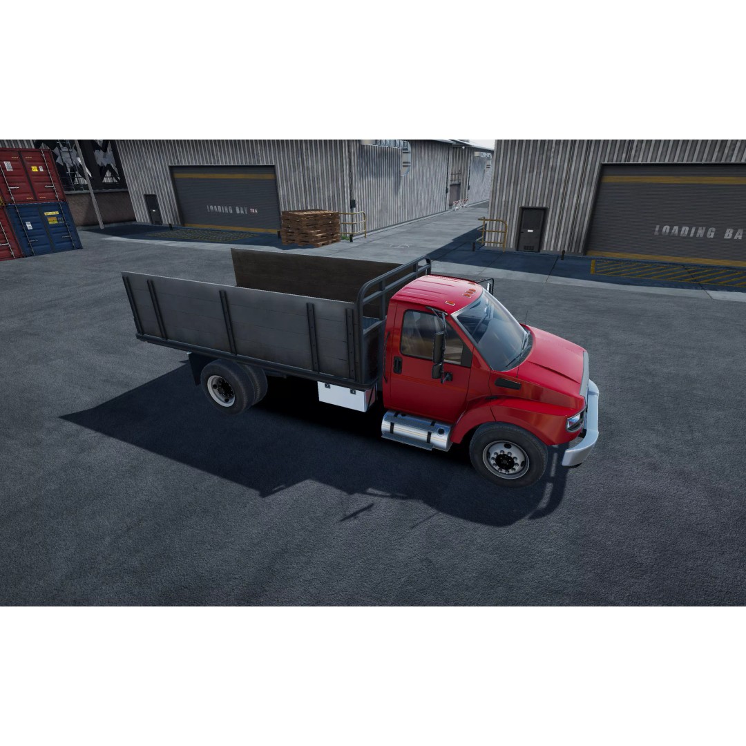 Flatbed Truck 3D Model – Low Poly Game Asset, Unity, FBX - View 8