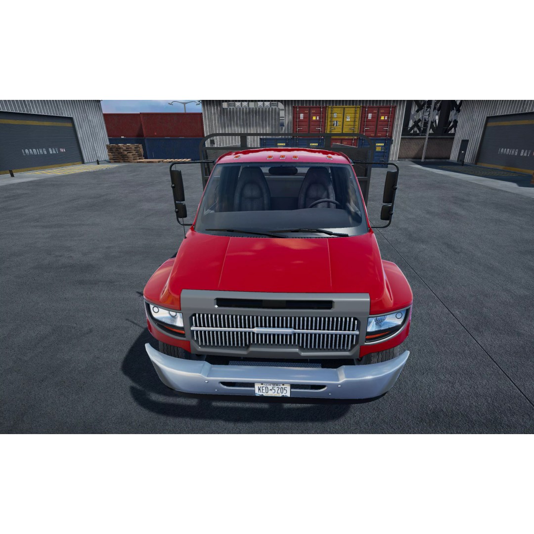 Flatbed Truck 3D Model – Low Poly Game Asset, Unity, FBX - View 9