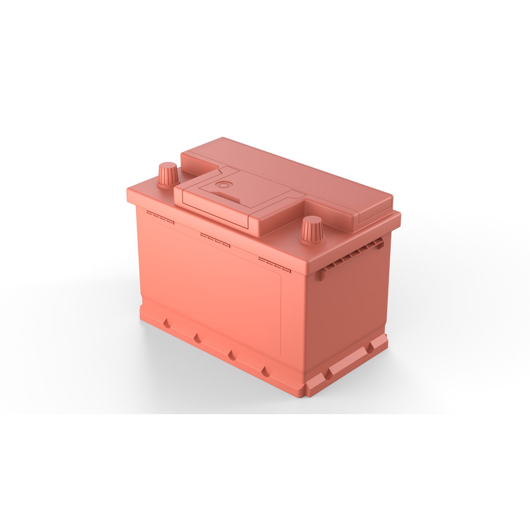 Lithium Car Battery 3D Model – Low Poly PBR Asset for Games, FBX, OBJ - View 17