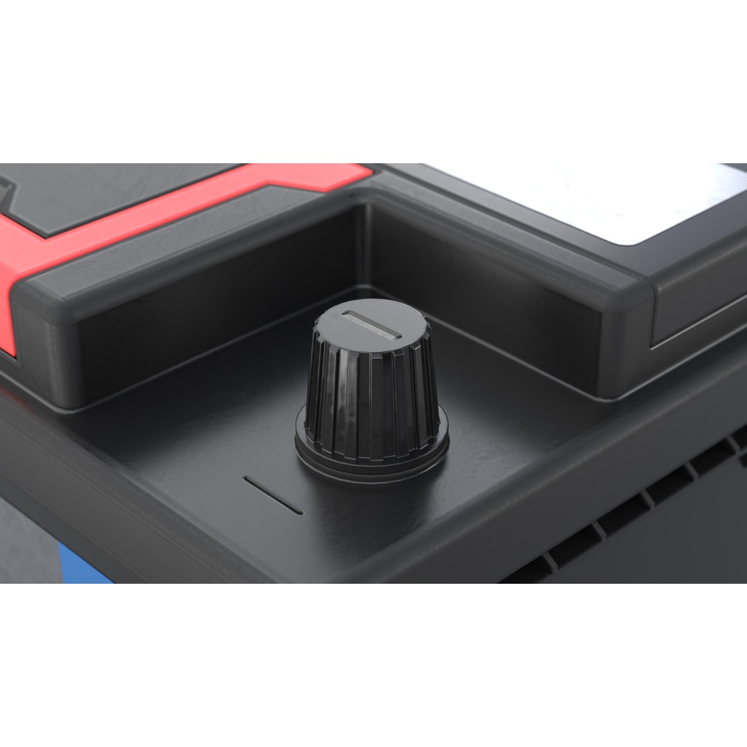 Lithium Car Battery 3D Model – Low Poly PBR Asset for Games, FBX, OBJ - View 8