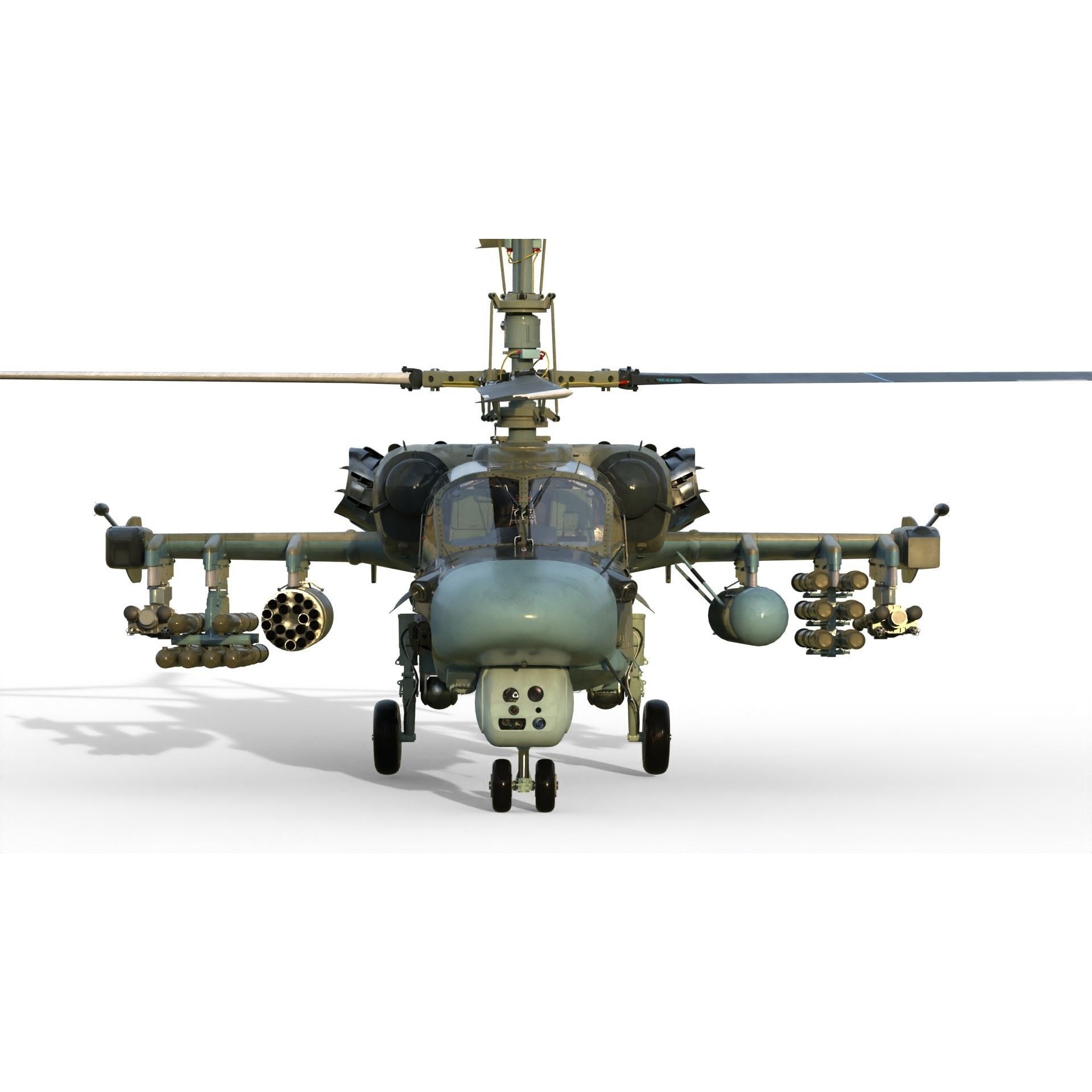 Ka-52 Attack Helicopter - Game-Ready 3D Model - View 16