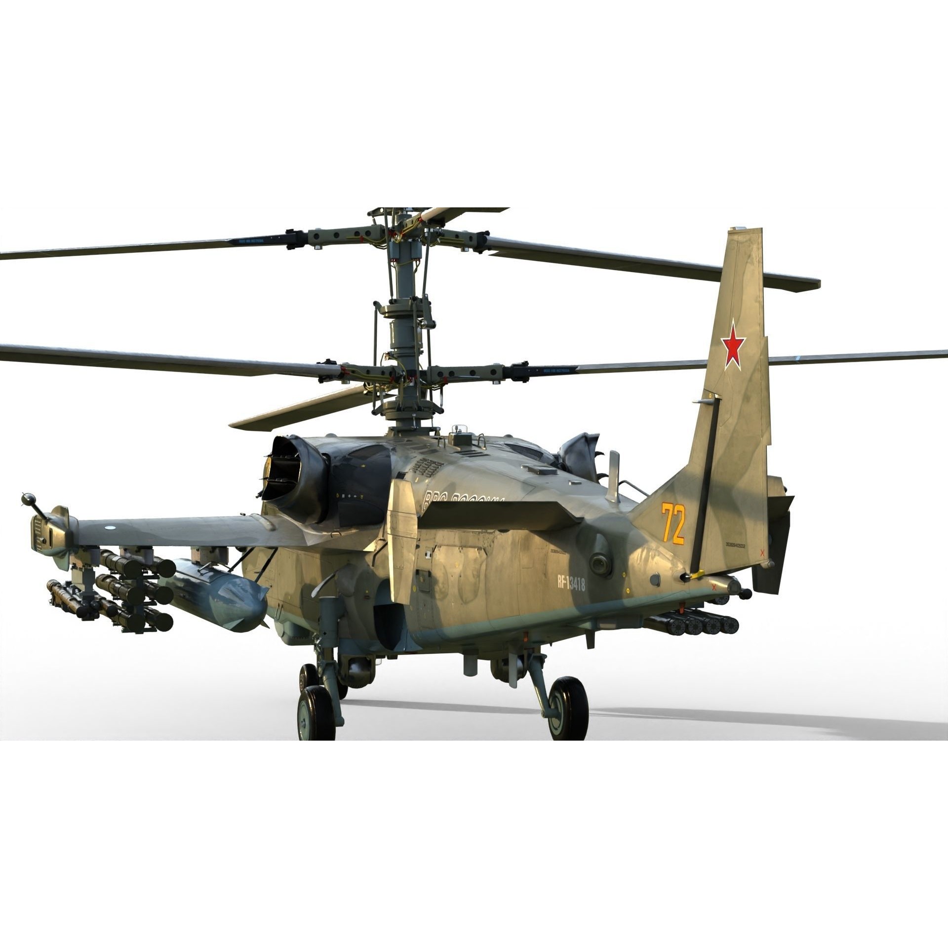 Ka-52 Attack Helicopter - Game-Ready 3D Model - View 21