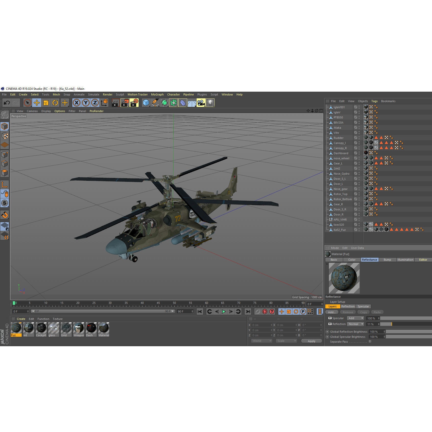 Ka-52 Attack Helicopter - Game-Ready 3D Model - View 27