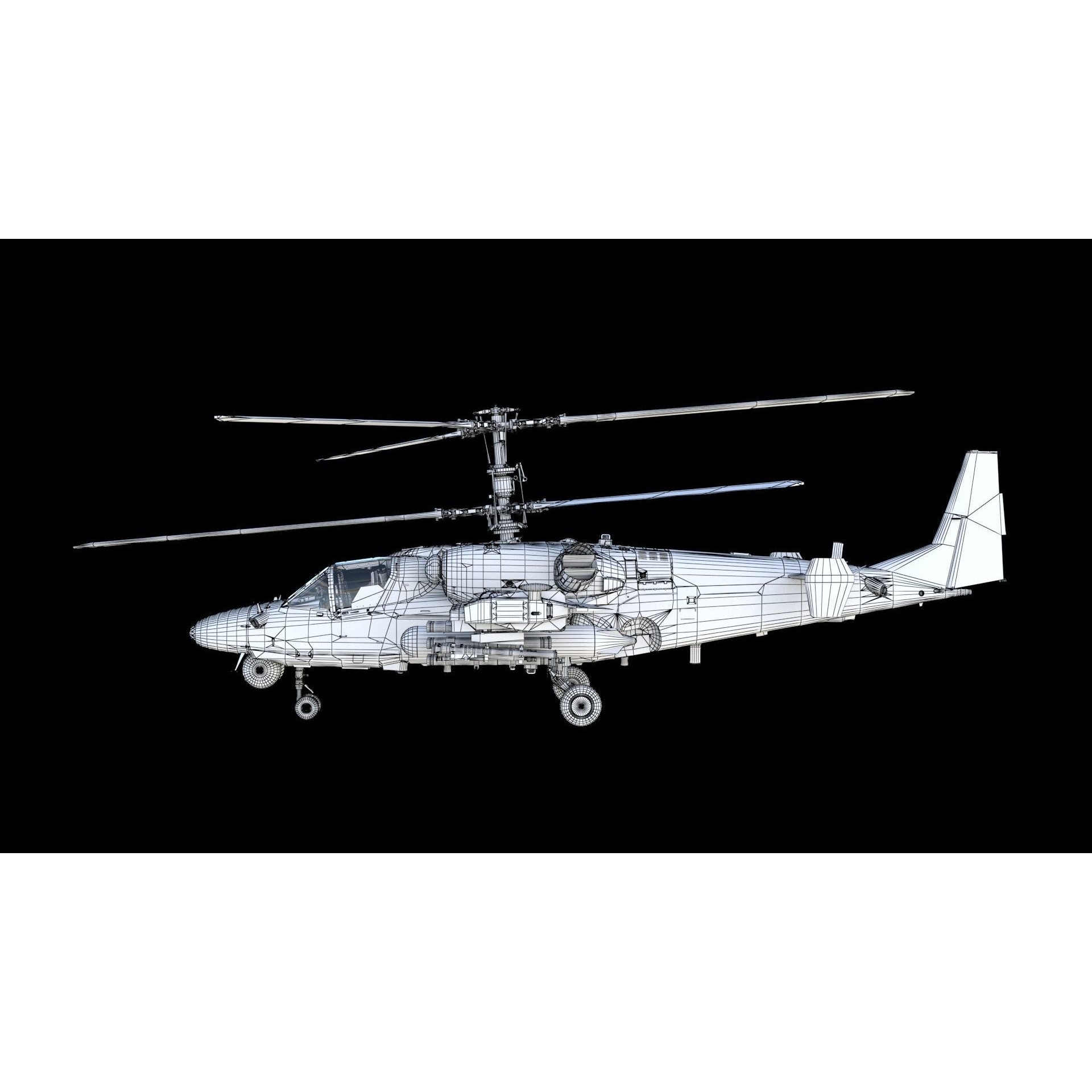 Ka-52 Attack Helicopter - Game-Ready 3D Model - View 30