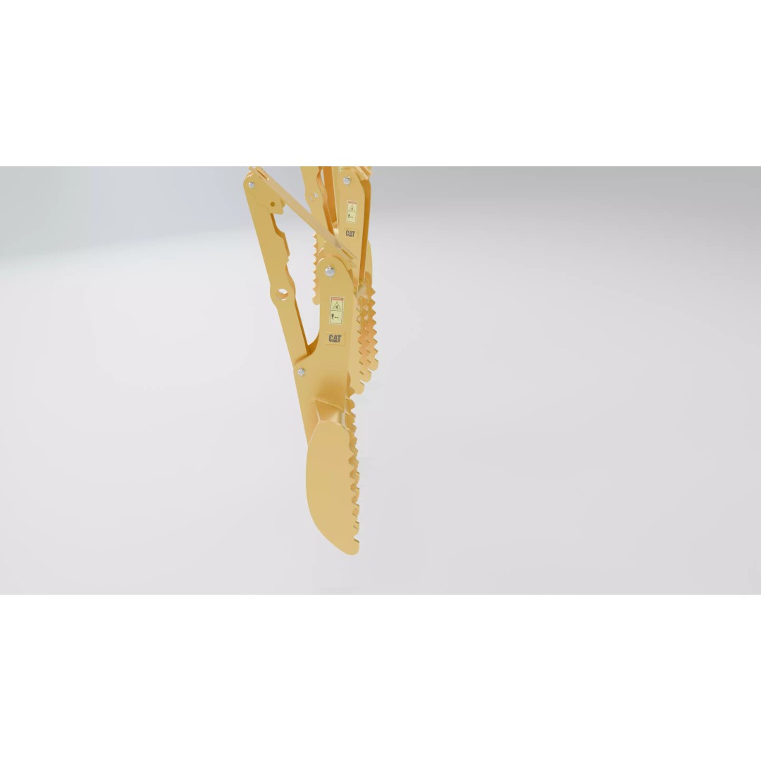 CAT Excavator 3D Model – Low Poly Construction Asset, FBX, OBJ - View 10