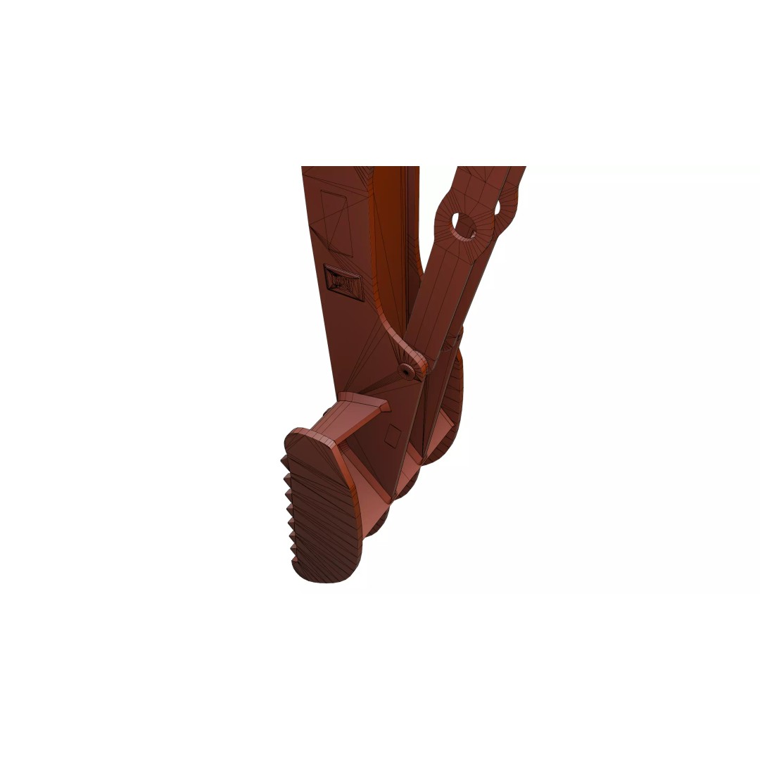 CAT Excavator 3D Model – Low Poly Construction Asset, FBX, OBJ - View 13