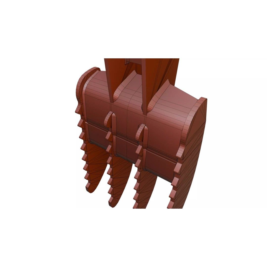 CAT Excavator 3D Model – Low Poly Construction Asset, FBX, OBJ - View 16