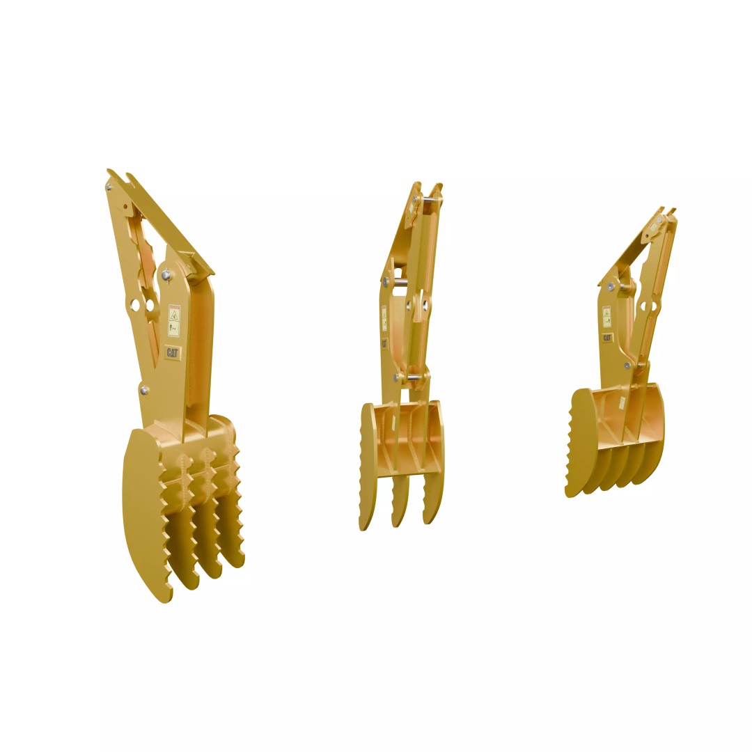 CAT Excavator 3D Model – Low Poly Construction Asset, FBX, OBJ - View 2