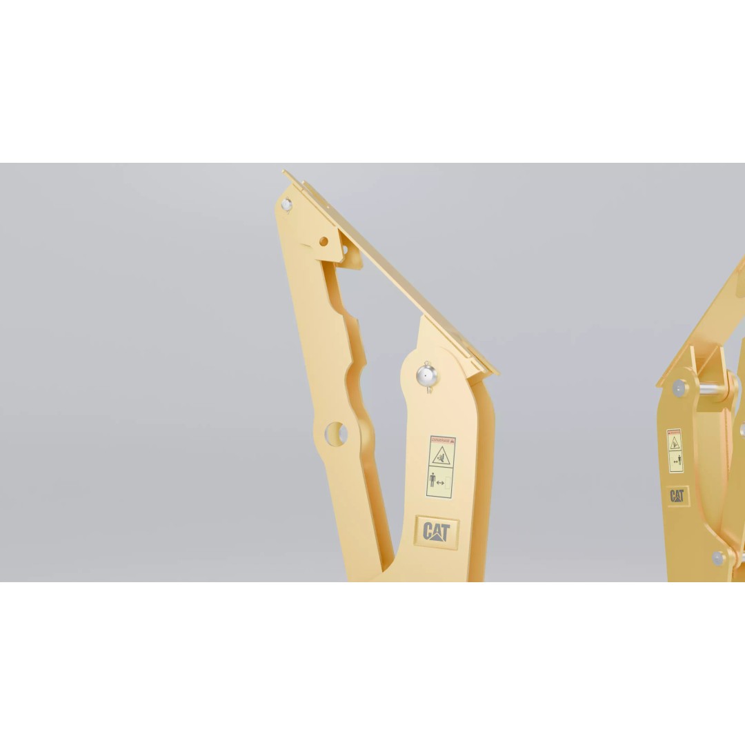 CAT Excavator 3D Model – Low Poly Construction Asset, FBX, OBJ - View 5