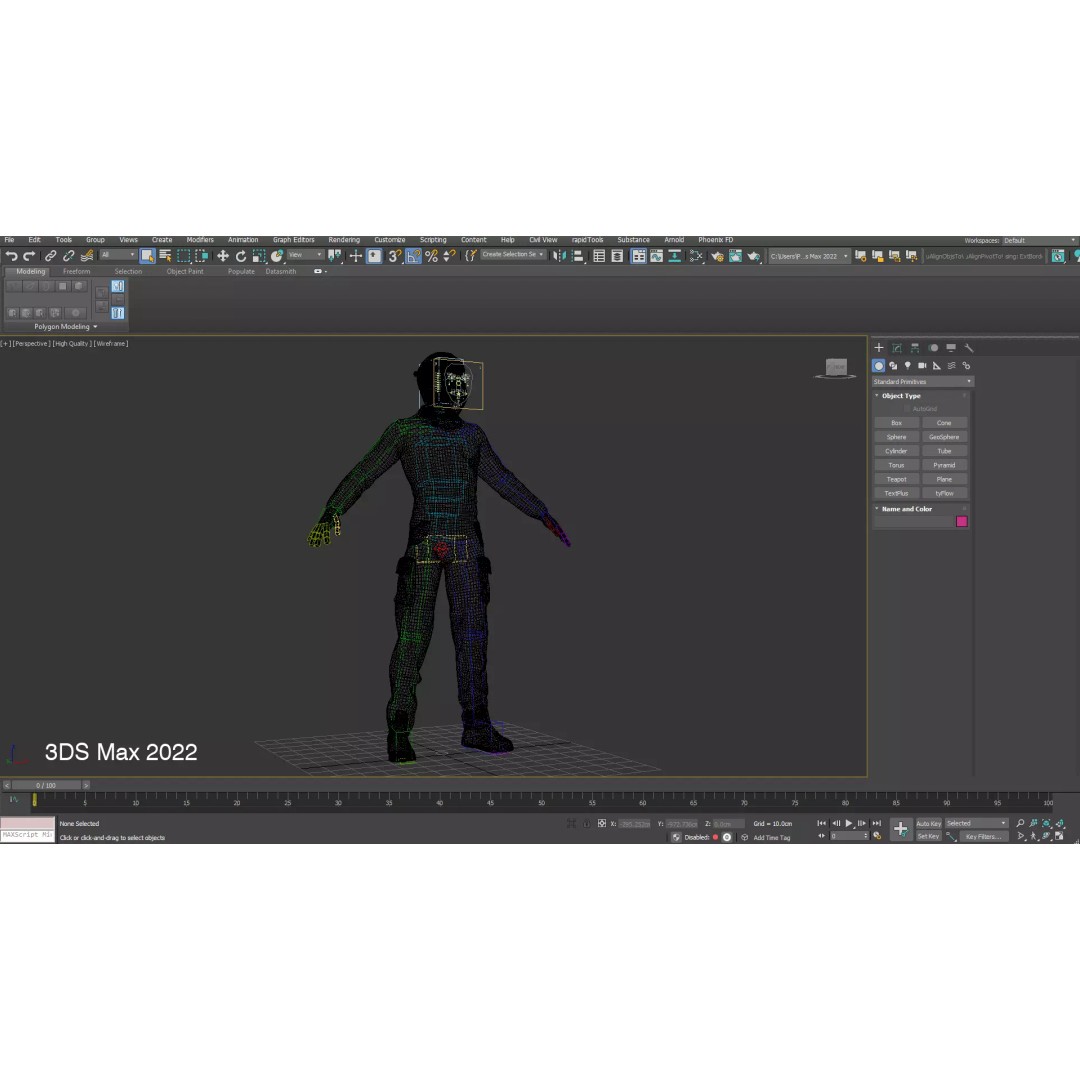 Welder Suit 3D Model – Low Poly Rigged Character for Games - View 20