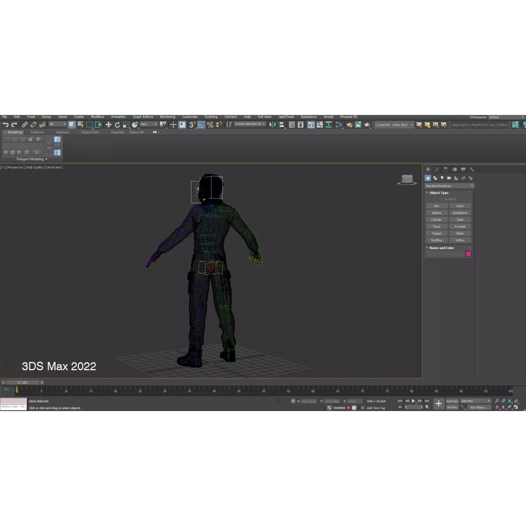 Welder Suit 3D Model – Low Poly Rigged Character for Games - View 23