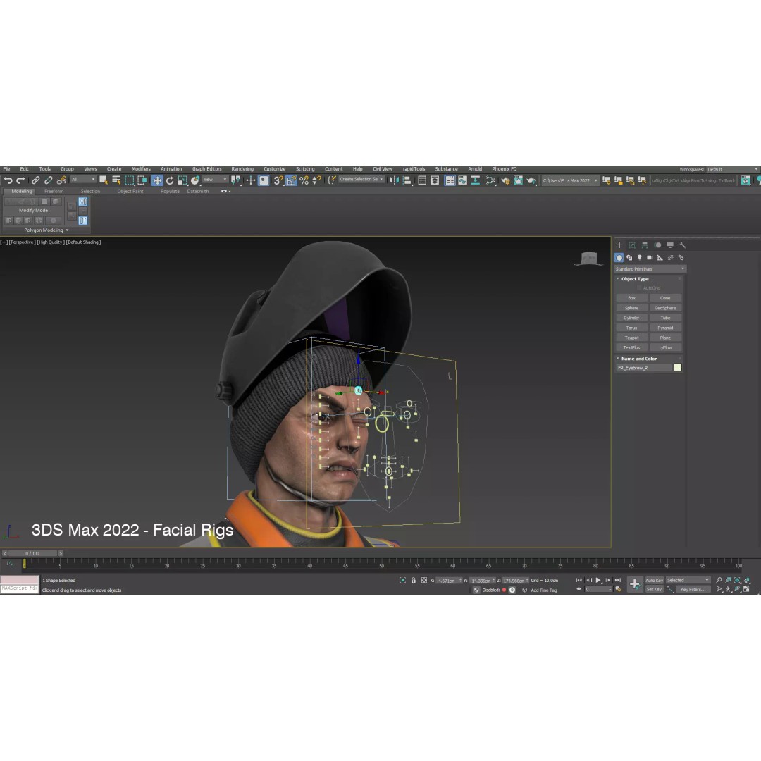 Welder Suit 3D Model – Low Poly Rigged Character for Games - View 25
