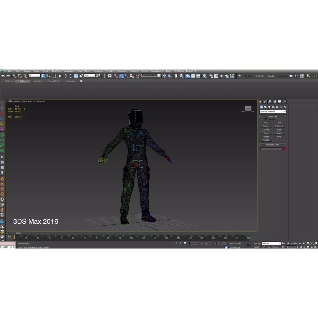 Welder Suit 3D Model – Low Poly Rigged Character for Games - View 28