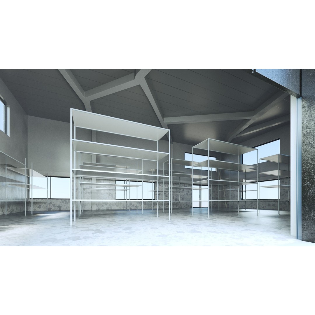 Medium Warehouse 3D Model – Industrial Building with PBR Textures, FBX - View 9