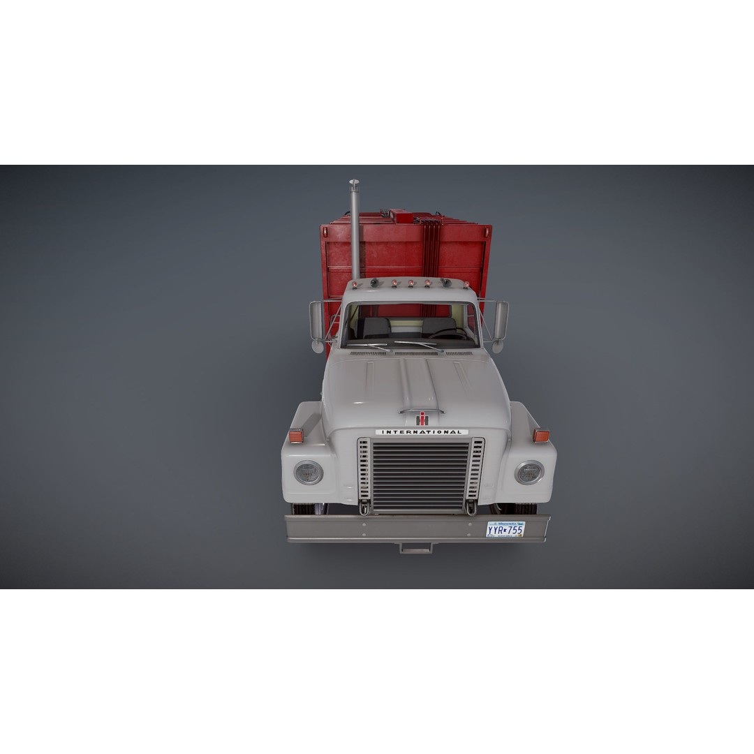 International Fleetstar Garbage Truck 3D Model – Low Poly Game Asset, FBX - View 25