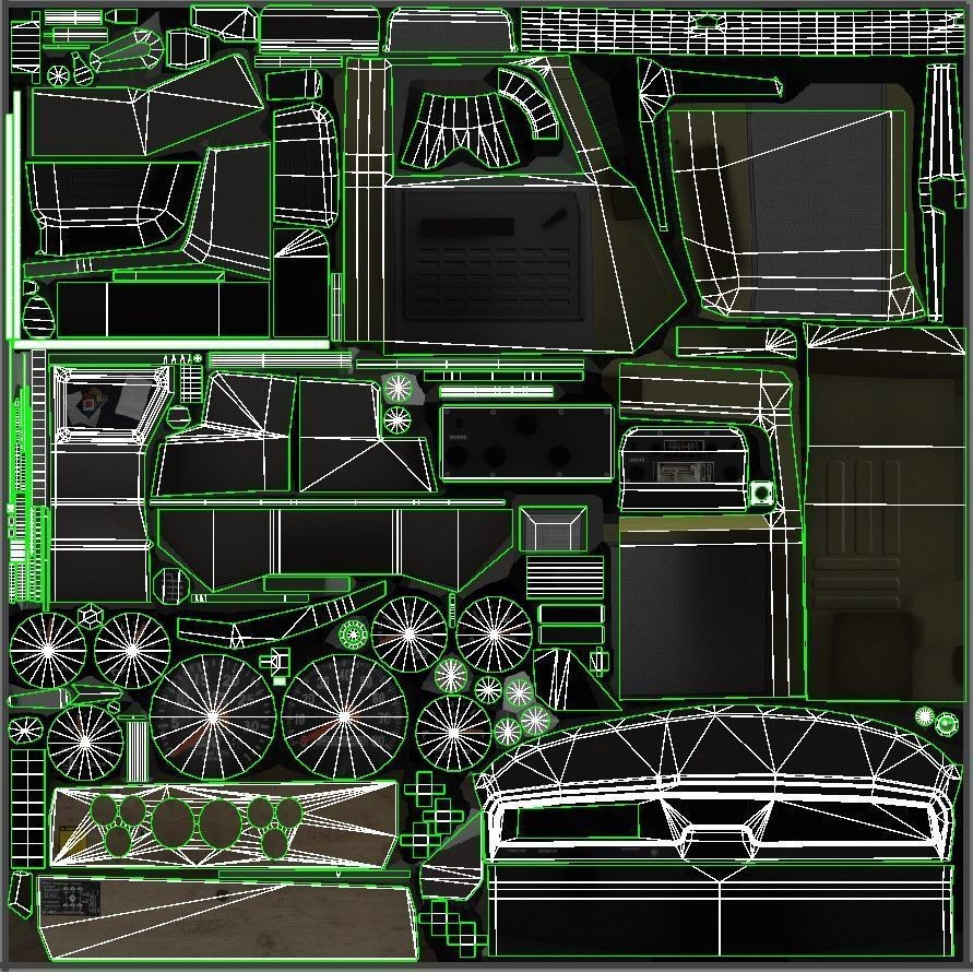 International Fleetstar Garbage Truck 3D Model – Low Poly Game Asset, FBX - View 50