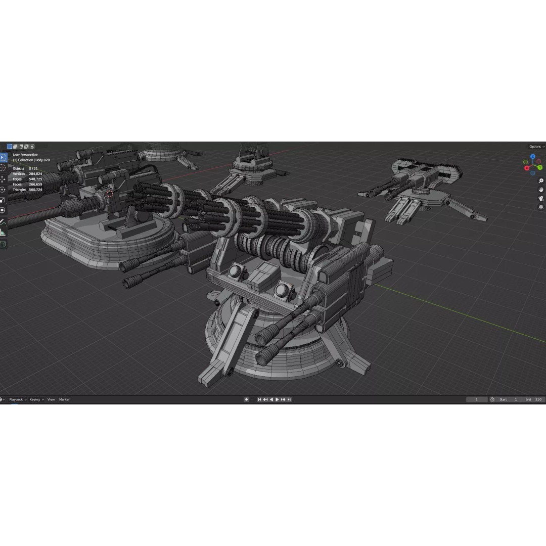 City Buildings 3D Model – Low Poly Game Asset Pack, FBX, OBJ