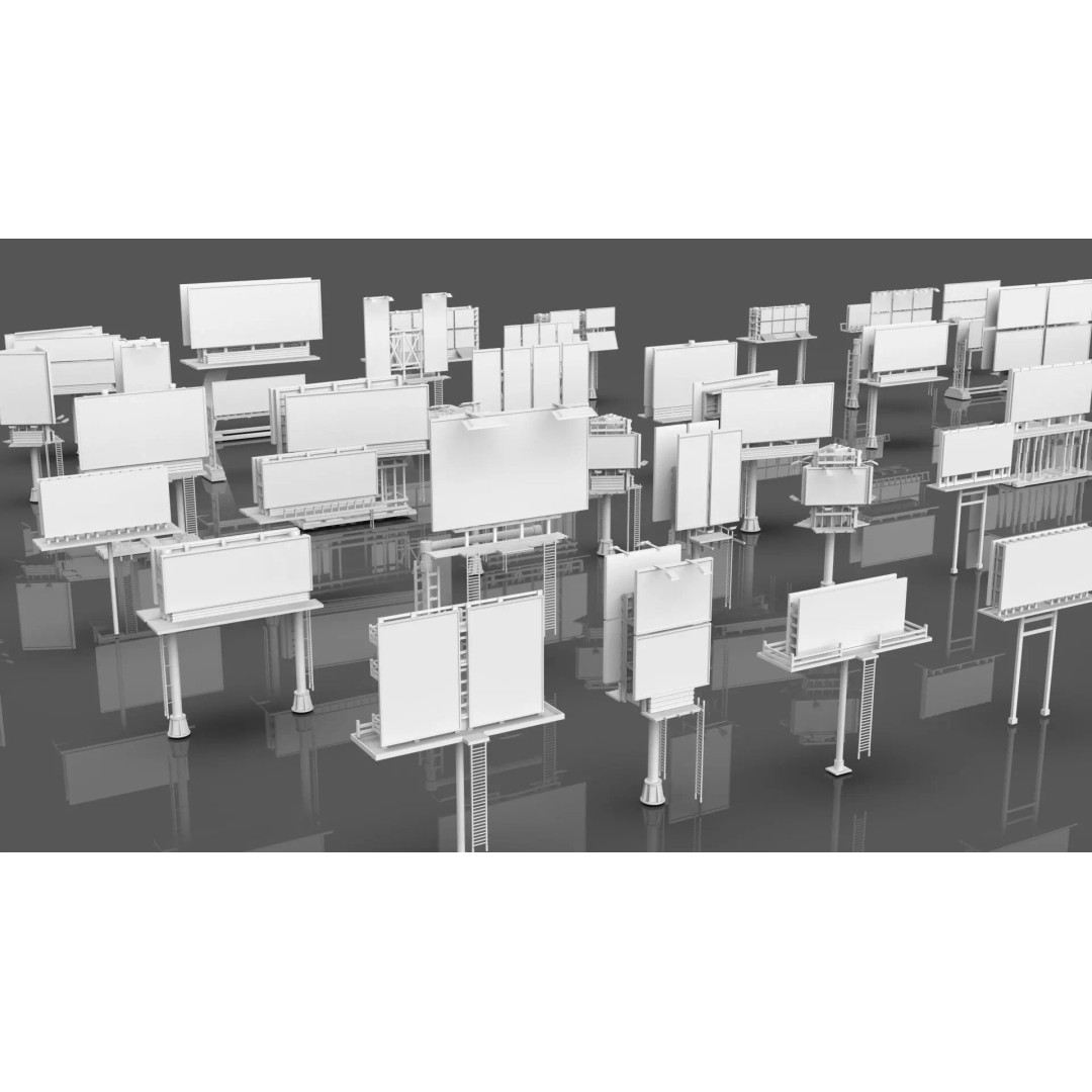 City Buildings 3D Model – Low Poly Game Asset Pack, FBX, OBJ - View 10