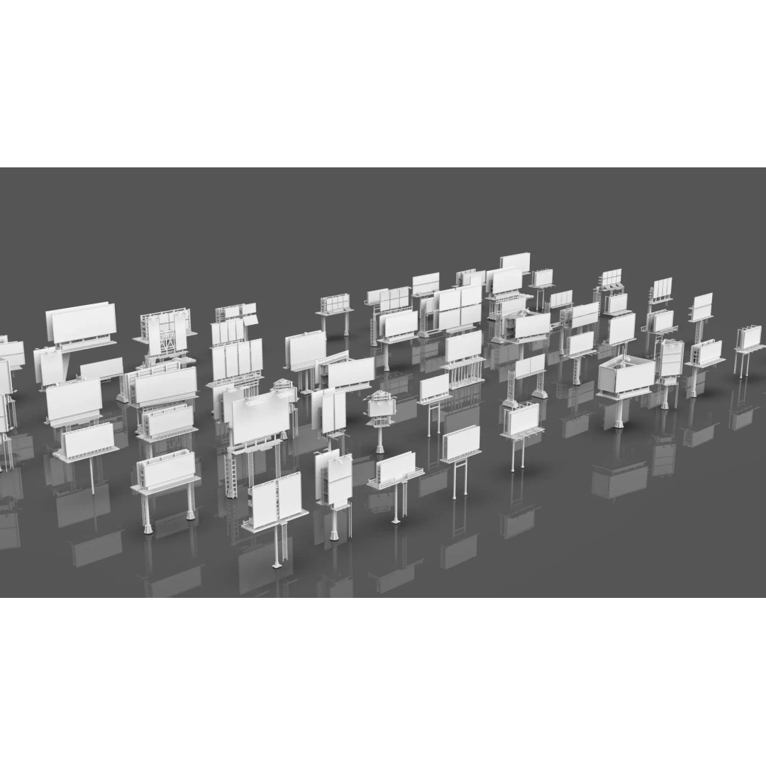 City Buildings 3D Model – Low Poly Game Asset Pack, FBX, OBJ - View 16