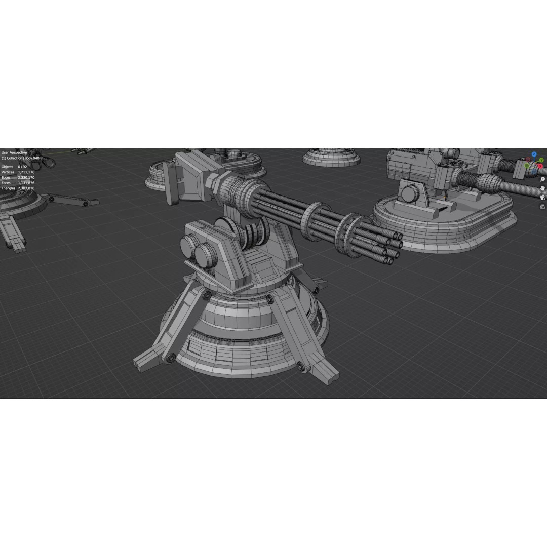 City Buildings 3D Model – Low Poly Game Asset Pack, FBX, OBJ - View 30