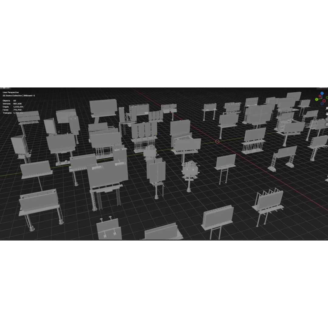 City Buildings 3D Model – Low Poly Game Asset Pack, FBX, OBJ - View 42