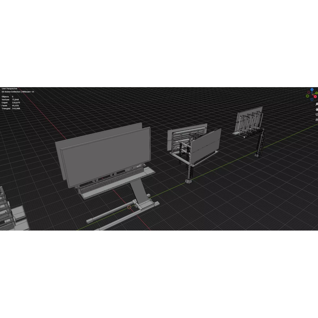 City Buildings 3D Model – Low Poly Game Asset Pack, FBX, OBJ - View 55
