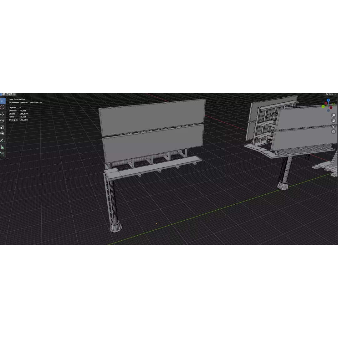 City Buildings 3D Model – Low Poly Game Asset Pack, FBX, OBJ - View 61