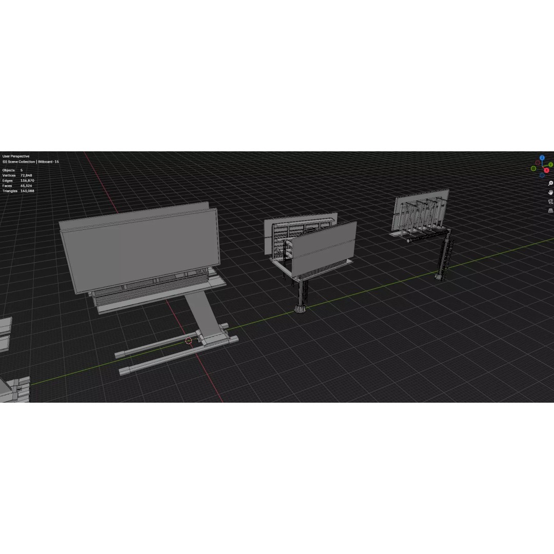 City Buildings 3D Model – Low Poly Game Asset Pack, FBX, OBJ - View 65