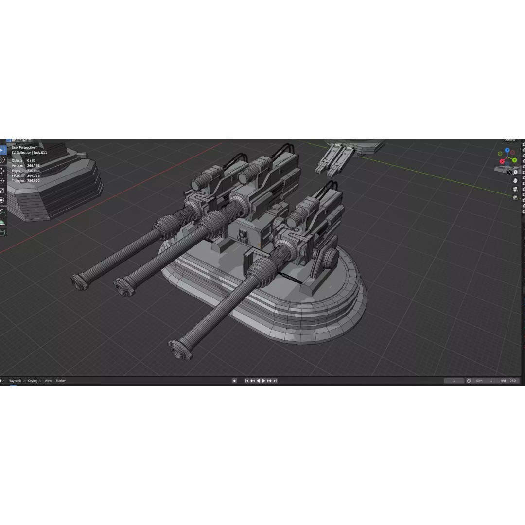 City Buildings 3D Model – Low Poly Game Asset Pack, FBX, OBJ - View 72