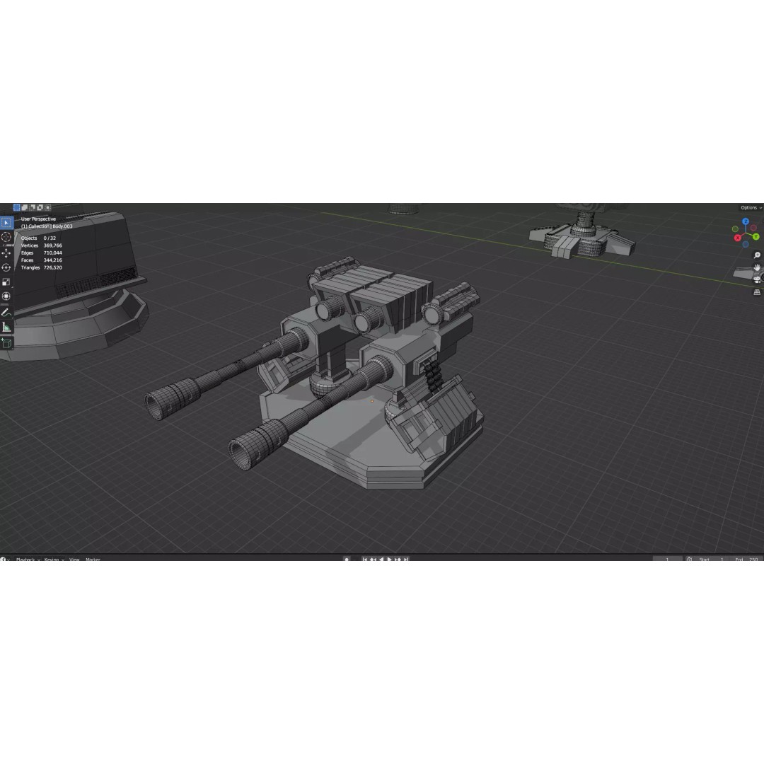 City Buildings 3D Model – Low Poly Game Asset Pack, FBX, OBJ - View 75
