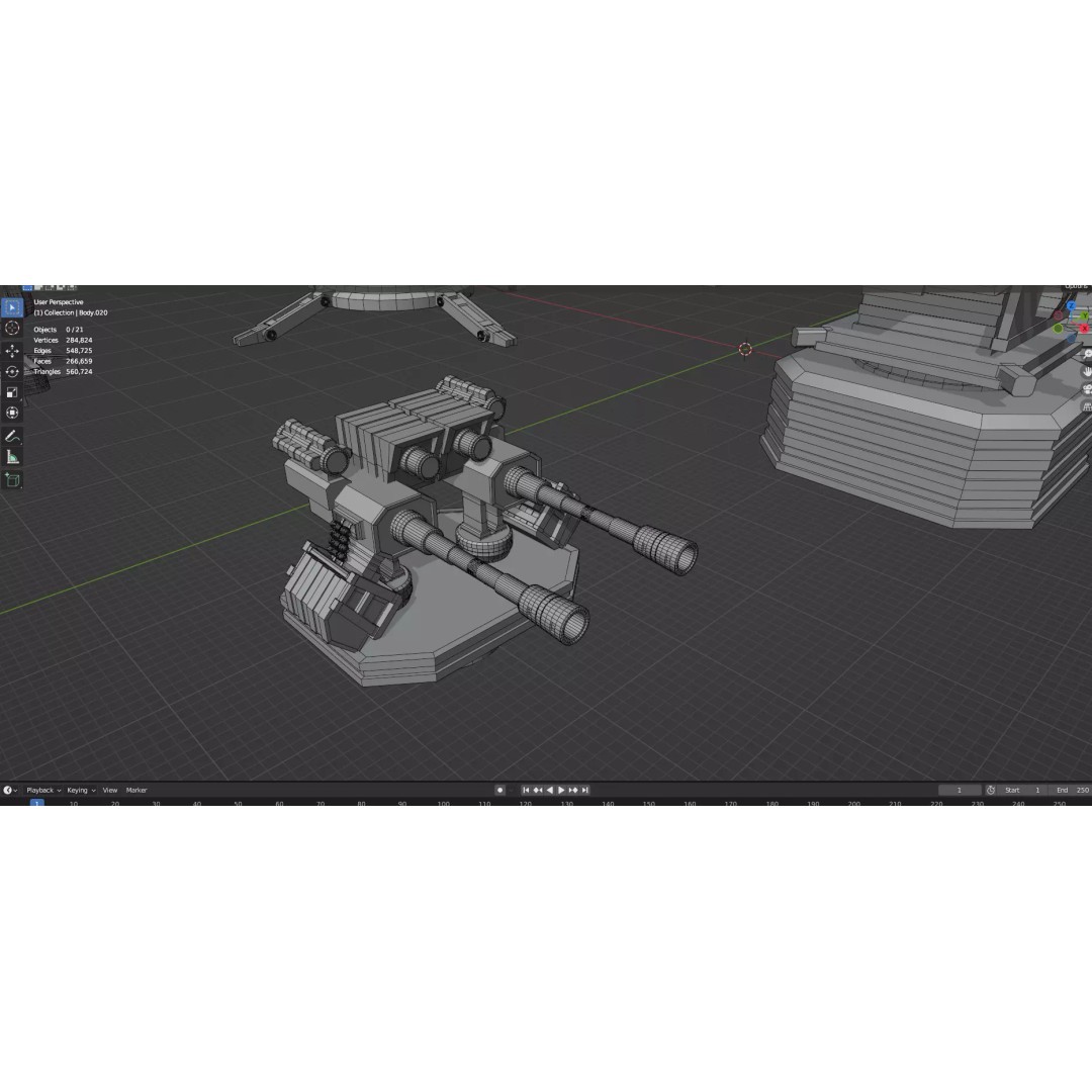 City Buildings 3D Model – Low Poly Game Asset Pack, FBX, OBJ - View 82