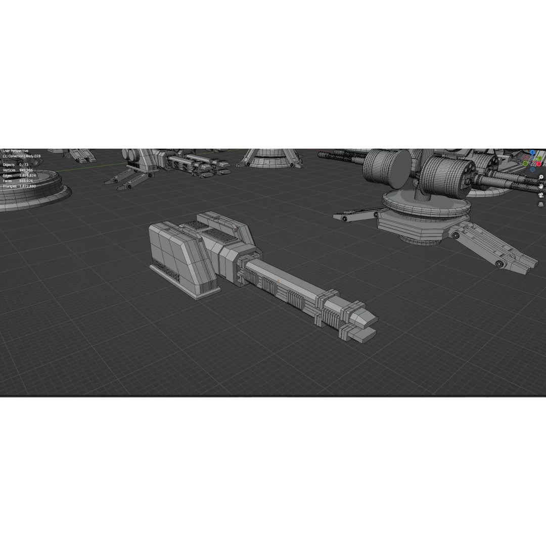 City Buildings 3D Model – Low Poly Game Asset Pack, FBX, OBJ - View 84