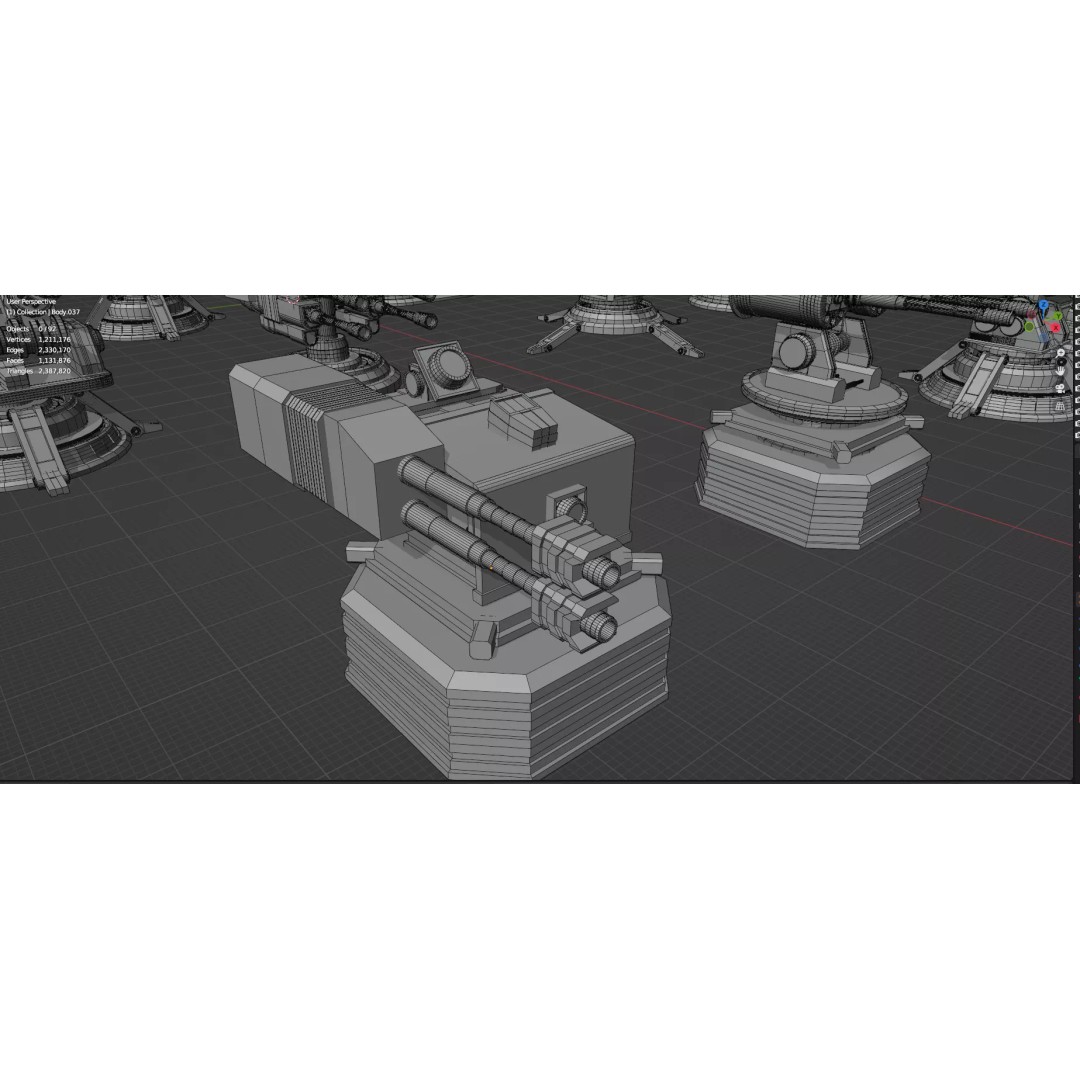 City Buildings 3D Model – Low Poly Game Asset Pack, FBX, OBJ - View 86