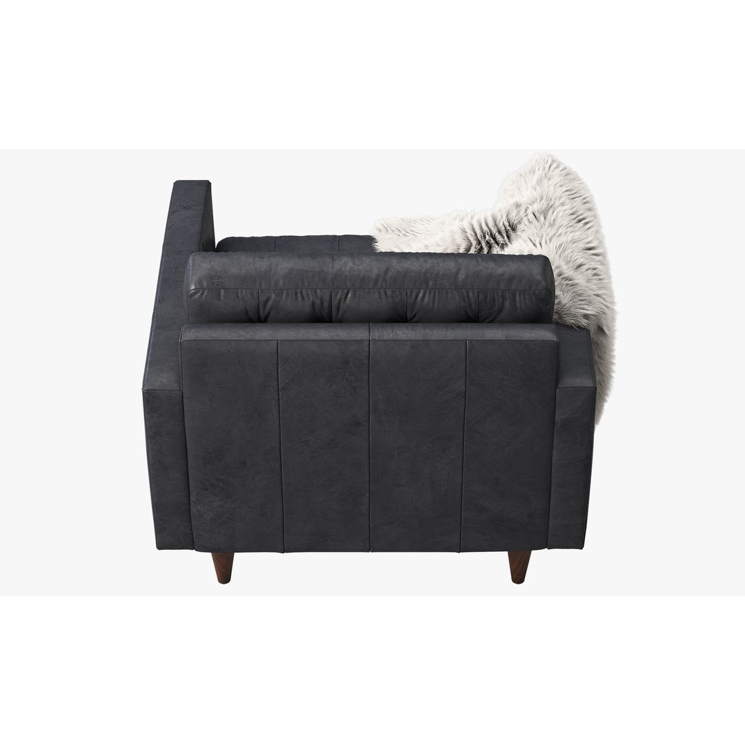 Joybird Eliot Leather Chair 3D Model – Tufted Modern Design, FBX, OBJ - View 15