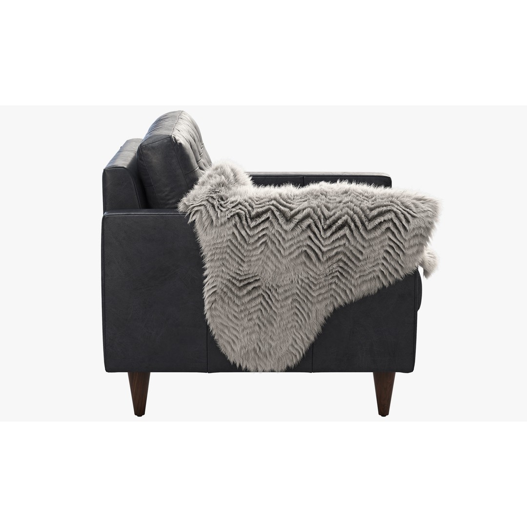 Joybird Eliot Leather Chair 3D Model – Tufted Modern Design, FBX, OBJ - View 8