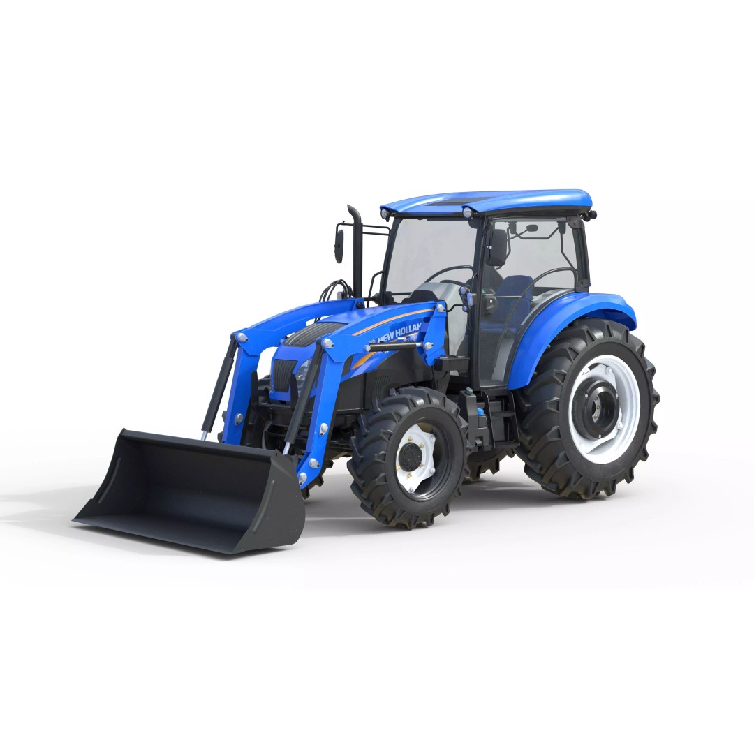 Farming Vehicle Collection 3D Model – Low Poly Game Asset, FBX, Blender - View 3