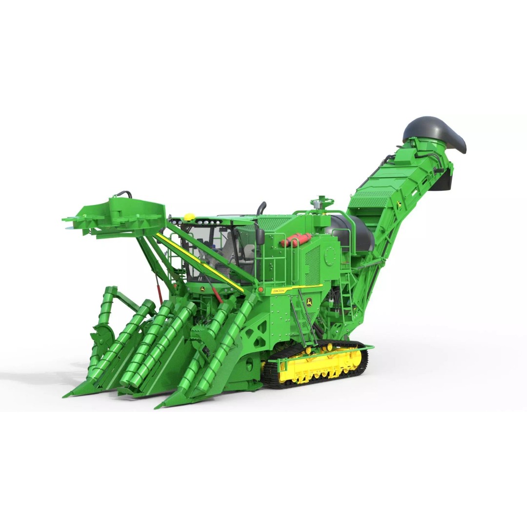 Farming Vehicle Collection 3D Model – Low Poly Game Asset, FBX, Blender - View 4