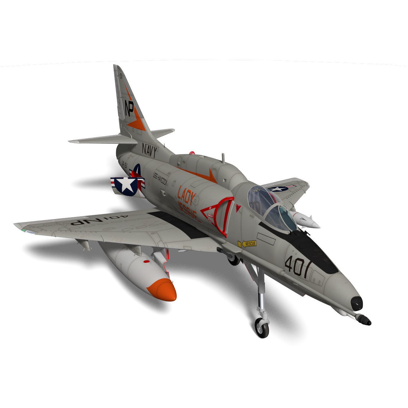 Douglas A-4F Skyhawk - 3D Model - View 10