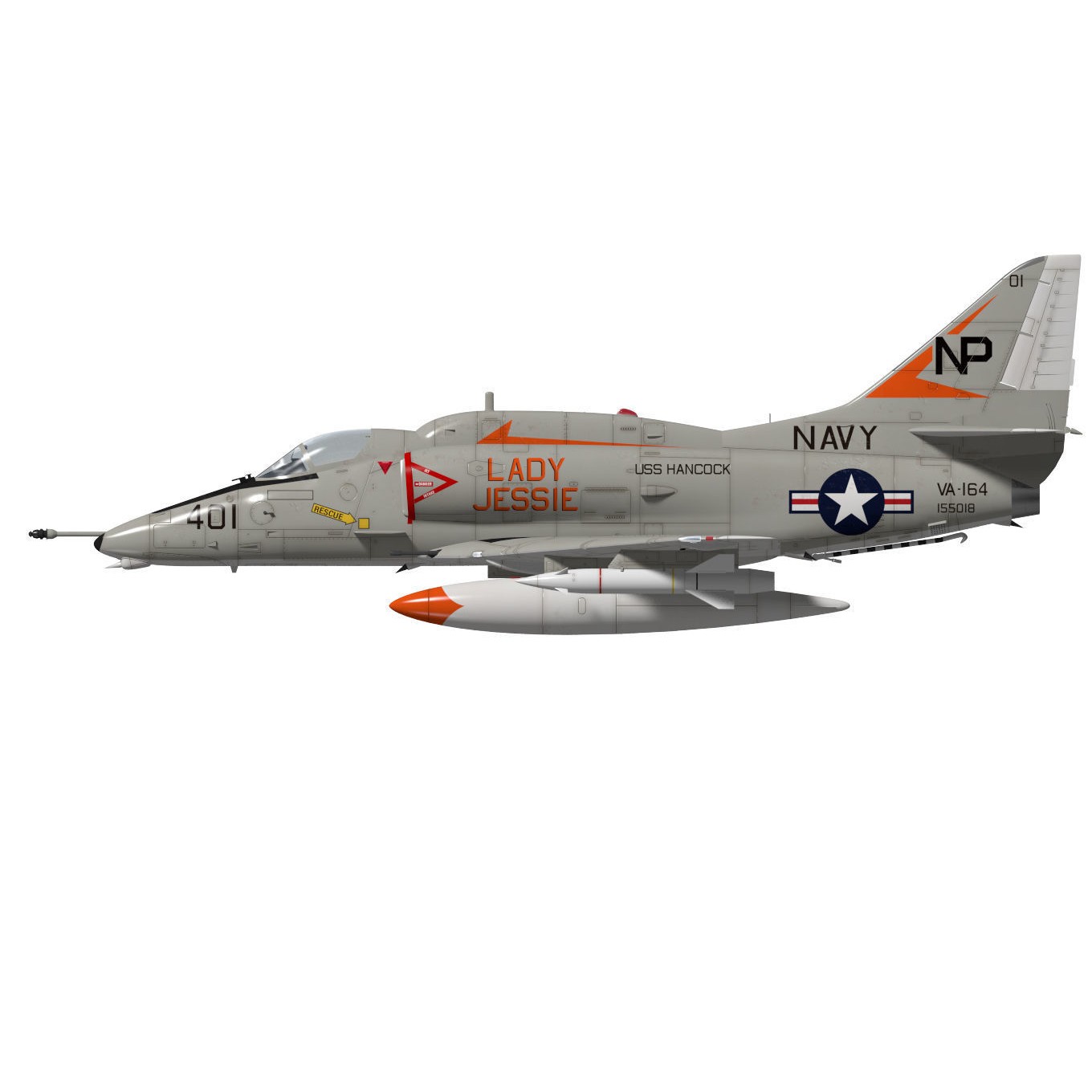 Douglas A-4F Skyhawk - 3D Model - View 11