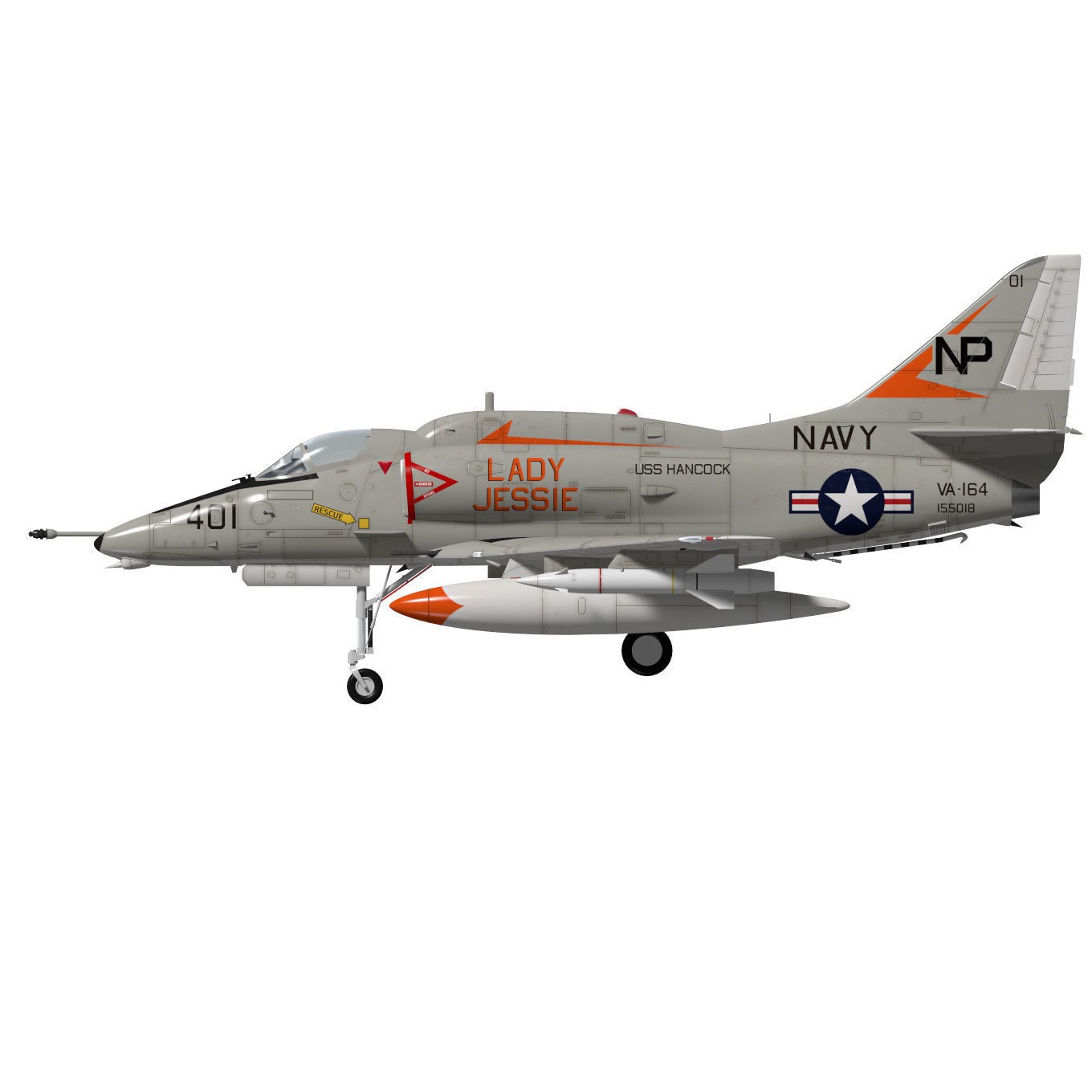 Douglas A-4F Skyhawk - 3D Model - View 12