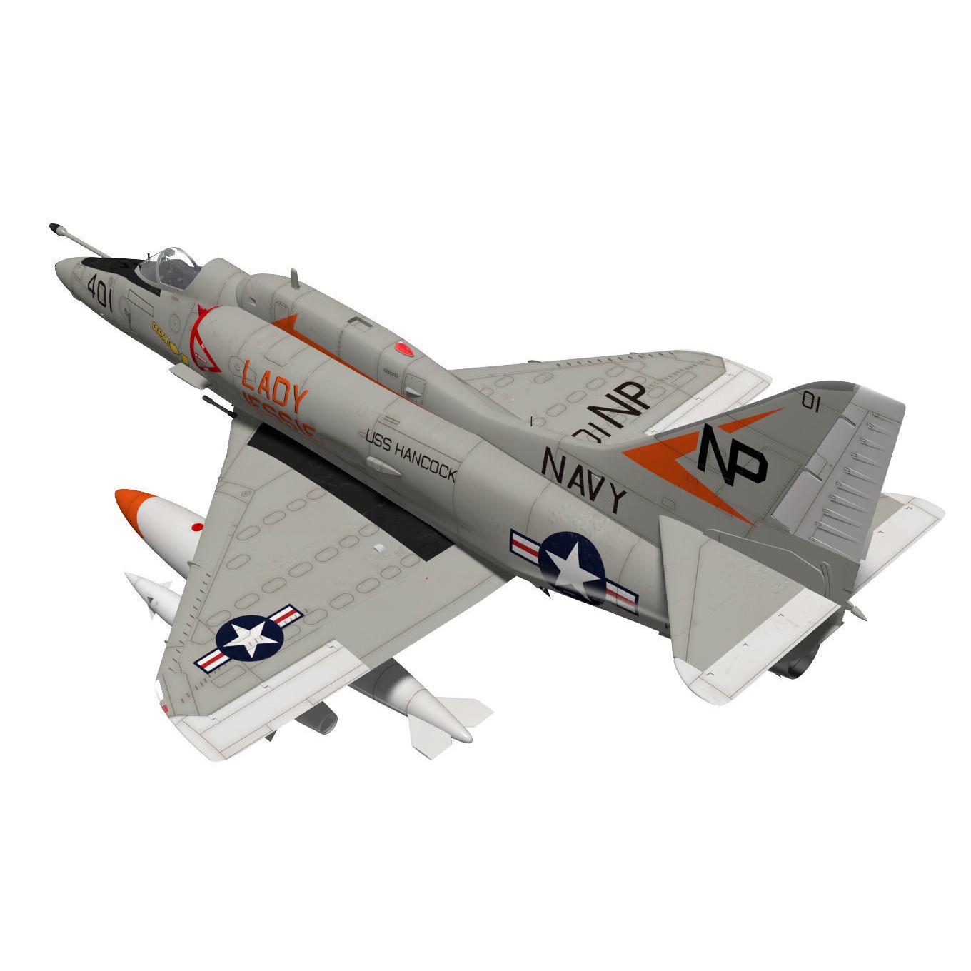 Douglas A-4F Skyhawk - 3D Model - View 3