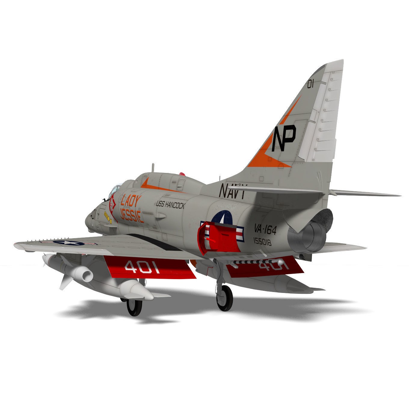 Douglas A-4F Skyhawk - 3D Model - View 9