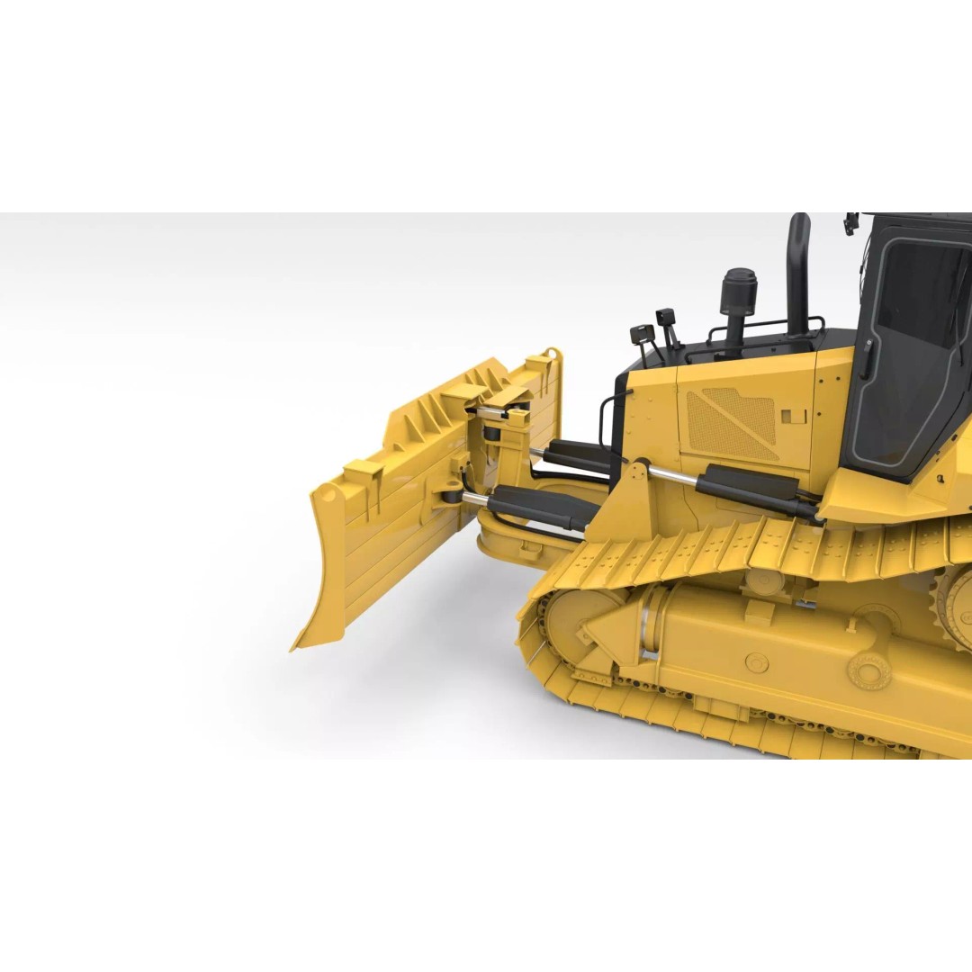 Medium Bulldozer 3D Model – Rigged Industrial Vehicle for Animation, FBX - View 16